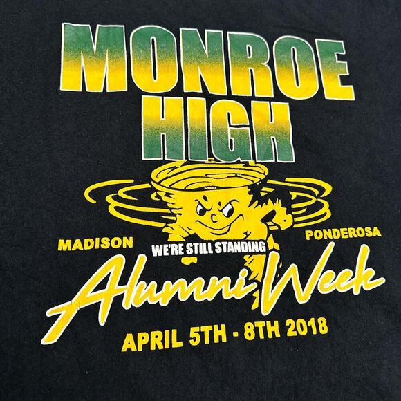 Black, ‘We’re Still Standing’ Monroe High Alumni Week Tee - Picture 2 of 4